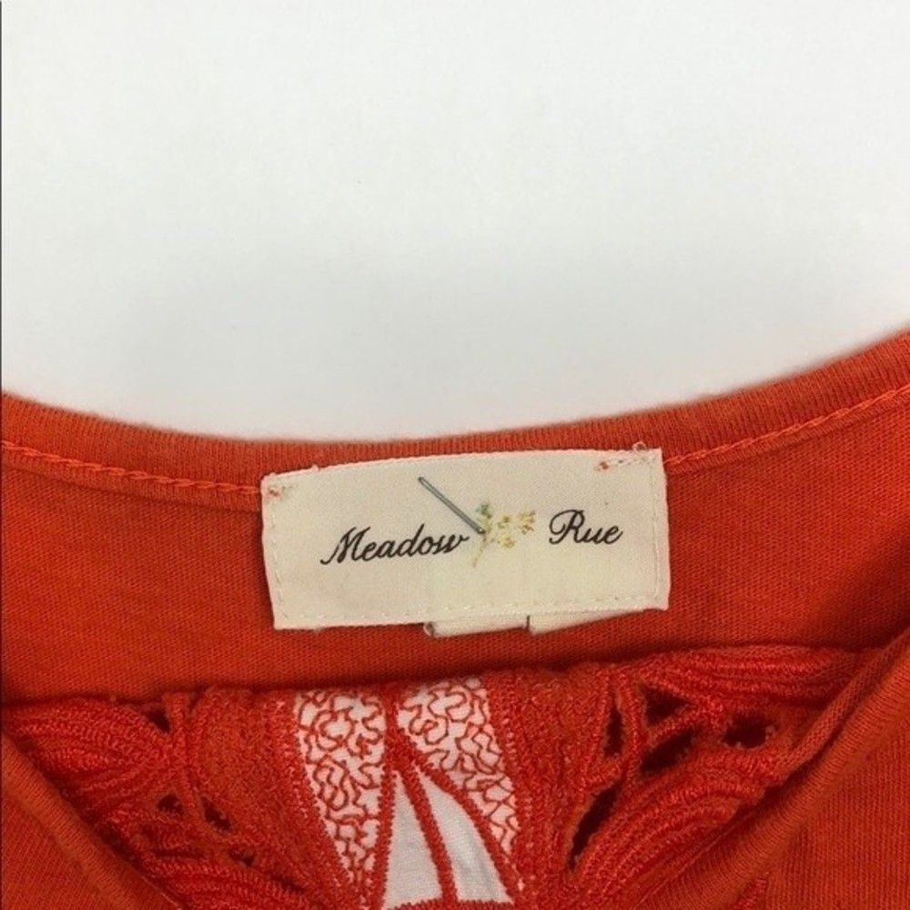 Anthropologie Embroidered Color-Block Top RM-C - Picture 6 of 8